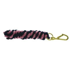 Hy Equestrian Two Tone Twisted Lead Rope 2.2 metres Black/Fuchsia
