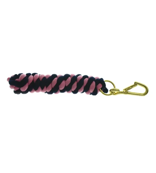 Hy Equestrian Two Tone Twisted Lead Rope 2.2 metres Black/Fuchsia