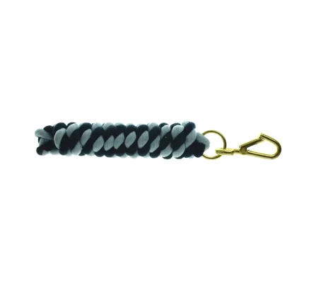 Hy Equestrian Two Tone Twisted Lead Rope 2.2 metres Navy/Cambridge Blue
