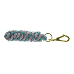 Hy Equestrian Two Tone Twisted Lead Rope 2.2 metres Baby Blue/Baby Pink