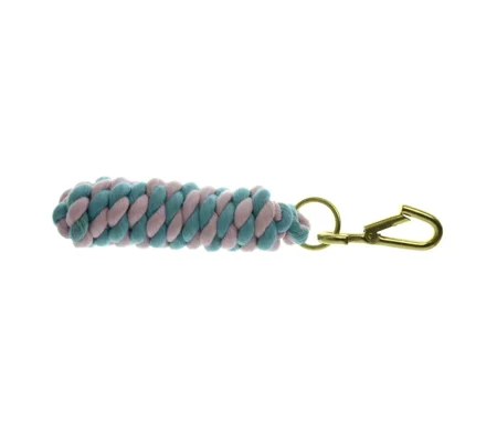 Hy Equestrian Two Tone Twisted Lead Rope 2.2 metres Baby Blue/Baby Pink