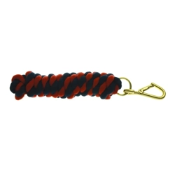Hy Equestrian Two Tone Twisted Lead Rope 2.2 metres Red/Black