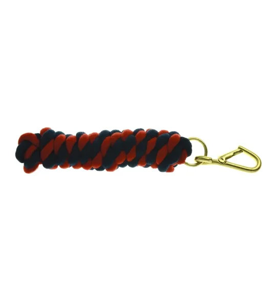 Hy Equestrian Two Tone Twisted Lead Rope 2.2 metres Navy/Red