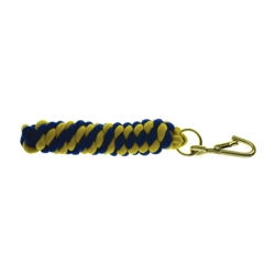 Hy Equestrian Two Tone Twisted Lead Rope 2.2 metres Royal/Yellow