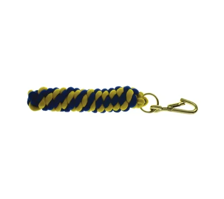 Hy Equestrian Two Tone Twisted Lead Rope 2.2 metres Royal/Yellow