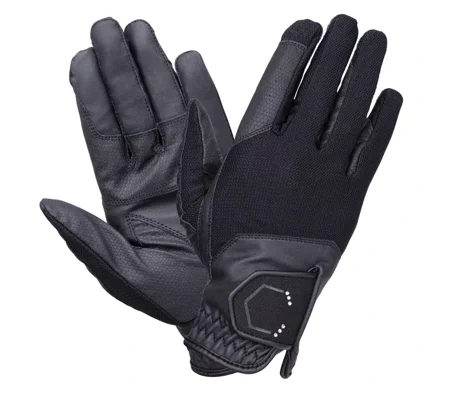 Coldstream Blakelaw Diamante Riding Gloves Black