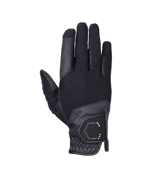 Coldstream Blakelaw Diamante Riding Gloves Black
