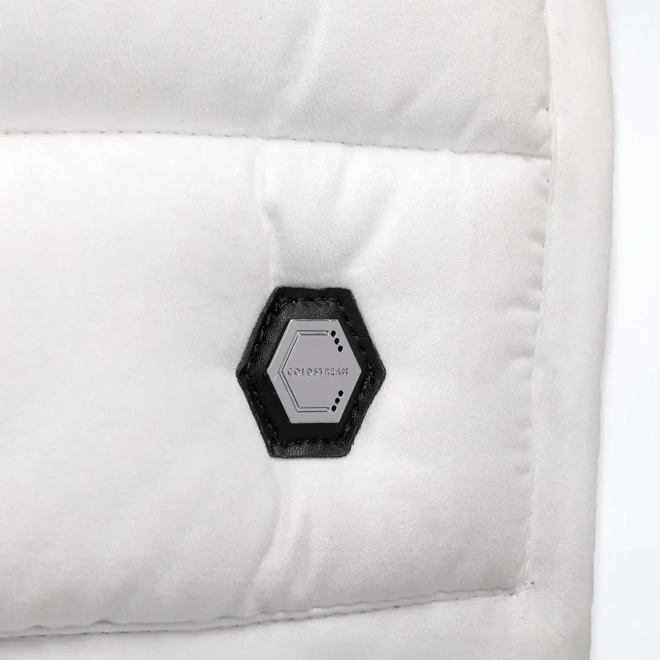 Additional Image for Coldstream Belford Suede GP Saddle Pad   White