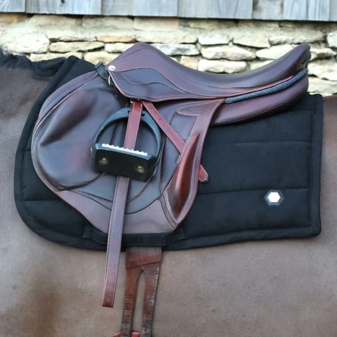 Additional Image for Coldstream Belford Suede GP Saddle Pad  Black