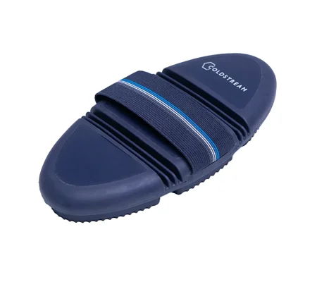Coldstream Birkhill Bend Curry Comb 18.5 x 9.5cm Navy