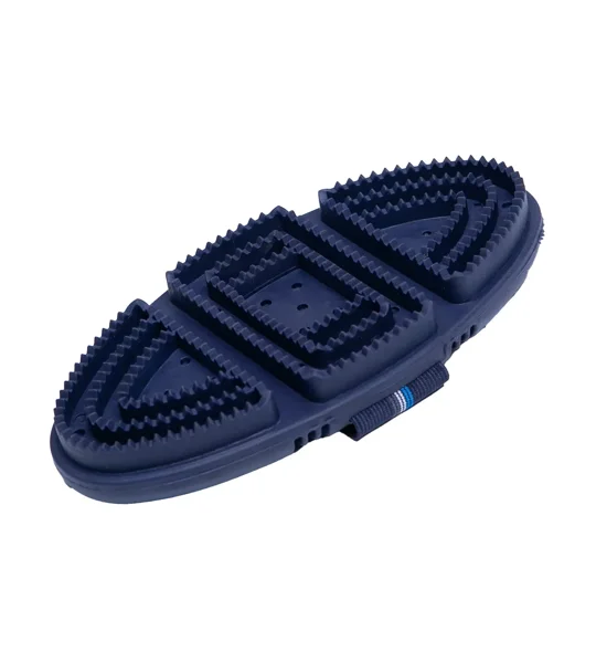 Coldstream Birkhill Bend Curry Comb 18.5 x 9.5cm Navy
