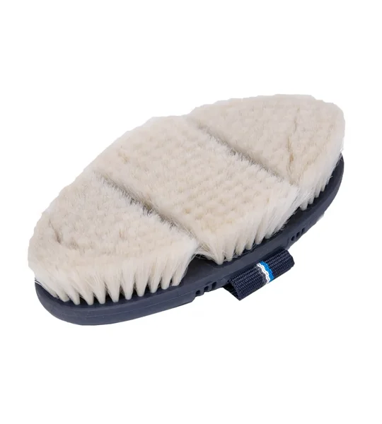 Coldstream Birkhill Bend Goat Hair Body Brush 18.5 x 9.5cm Navy