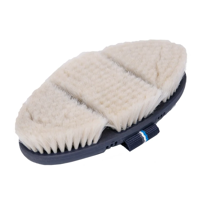 Additional Image for Coldstream Birkhill Bend Goat Hair Body Brush 18.5 x 9.5cm Navy