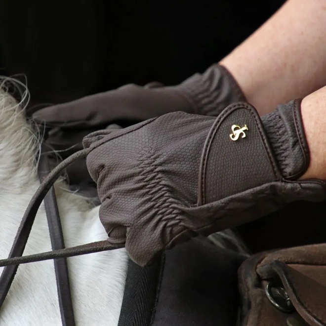 Additional Image for Supreme Products Children's Pro Performance Show Ring Gloves Brown