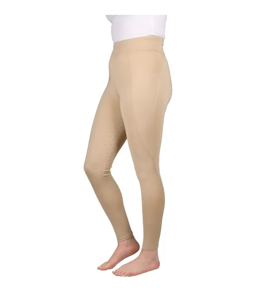 Hy Equestrian Melton Flex Riding Tights Beige