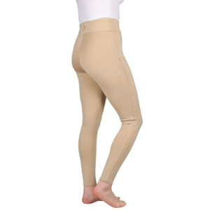 Hy Equestrian Melton Flex Riding Tights   Beige