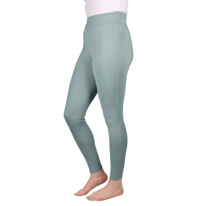 product Image for Hy Equestrian Melton Flex Riding Tights    Dove Blue