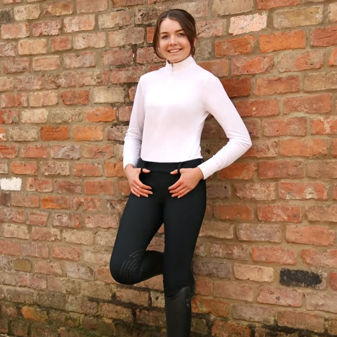 Additional Image for Hy Equestrian Glacial Softshell Riding Tights black