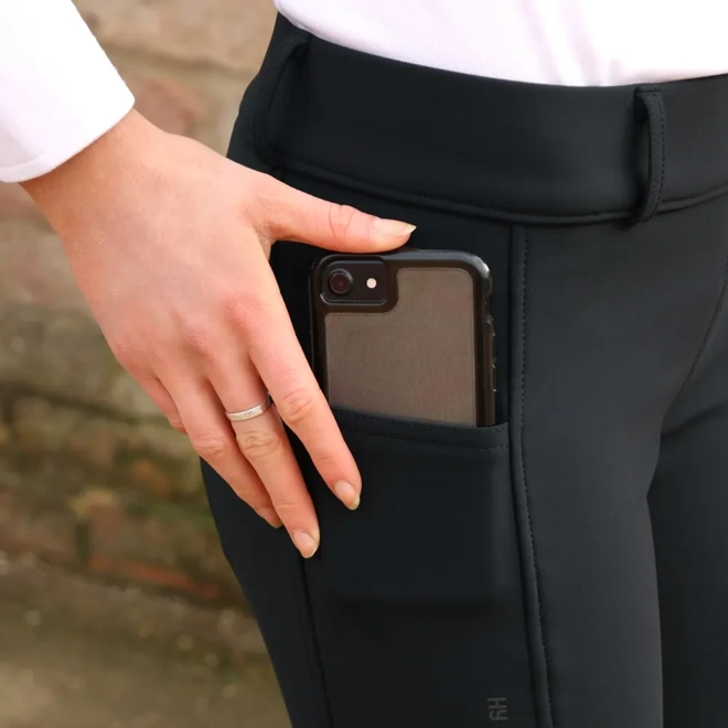 Additional Image for Hy Equestrian Glacial Softshell Riding Tights black