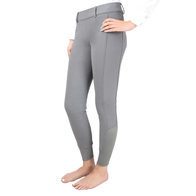 Additional Image for Hy Equestrian Glacial Softshell Riding Tights Grey