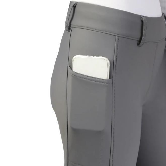 Additional Image for Hy Equestrian Glacial Softshell Riding Tights Grey