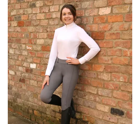 Hy Equestrian Glacial Softshell Riding Tights Grey