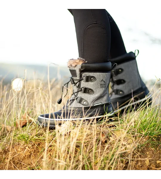 Hy Equestrian Short Mont Dolent Winter Boots - Slate Grey