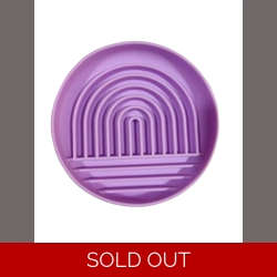 Parallax Hide & Lick Pet Bowl 25cm x 14cm x 4cm Purple