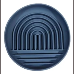 Parallax Hide & Lick Pet Bowl 25cm x 14cm x 4cm Navy