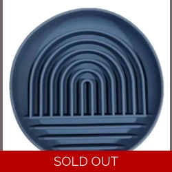Parallax Hide & Lick Pet Bowl 25cm x 14cm x 4cm Navy