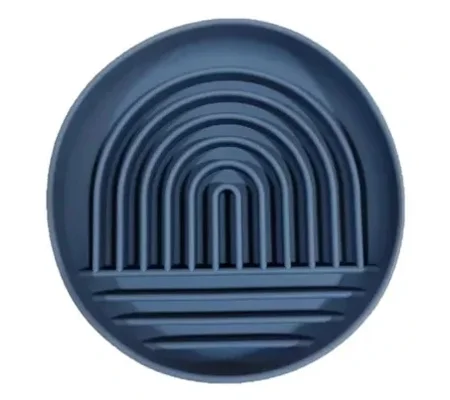 Parallax Hide & Lick Pet Bowl 25cm x 14cm x 4cm Navy
