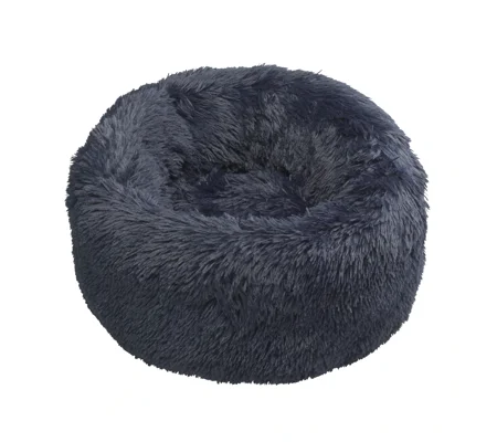 House of Paws Faux Fur Donut Bed Navy