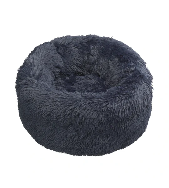 House of Paws Faux Fur Donut Bed Navy