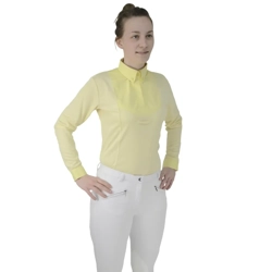 Hy Equestrian Ladies Dedham Long Sleeved Tie Shirt Yellow