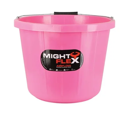 Lincoln Mighty Flex Stable Bucket 15 litre Pink