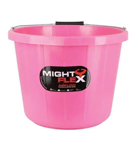 Lincoln Mighty Flex Stable Bucket 15 litre Pink