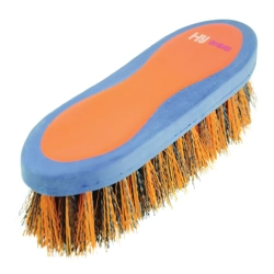 Hy Equestrian Pro Groom Dandy Brush 20.5 x 6.2cm Navy/Orange