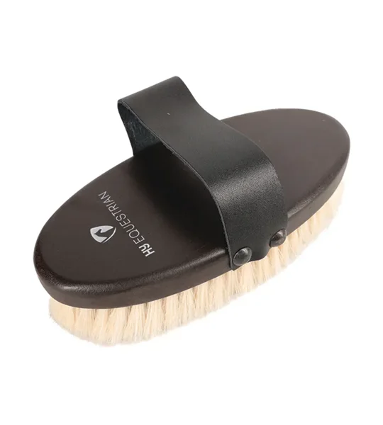 Hy Equestrian Deluxe Goat Hair Wooden Body Brush