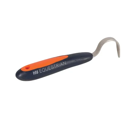 Hy Equestrian Pro Groom Hoof Pick 16cm Navy/Orange