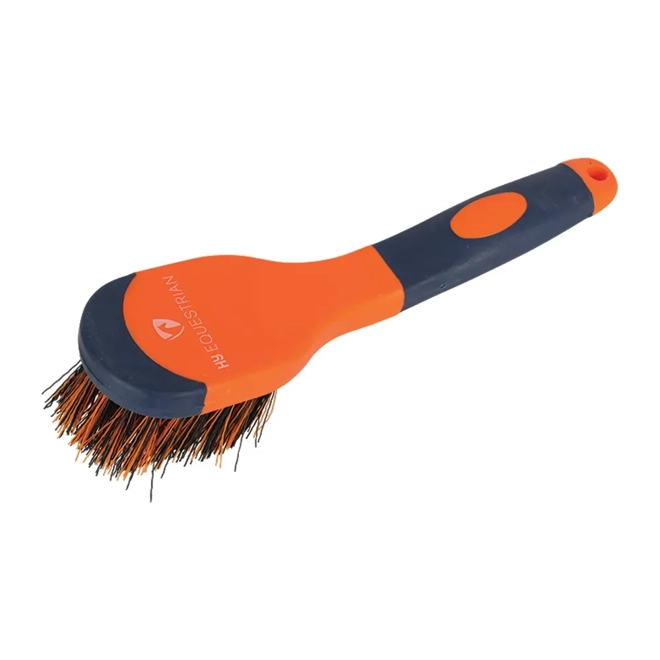 product Image for Hy Equestrian Pro Groom Bucket Brush - Navy/Orange