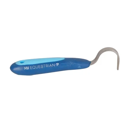 Hy Equestrian Pro Groom Hoof Pick 16cm Blue/Light Blue