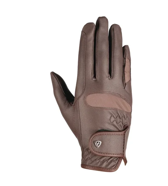 Hy Equestrian Lightweight Riding Gloves Brown