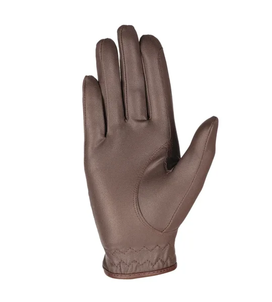 Hy Equestrian Lightweight Riding Gloves Brown
