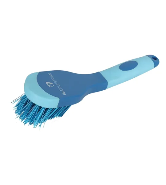 Hy Equestrian Pro Groom Bucket Brush - Blue/Light Blue
