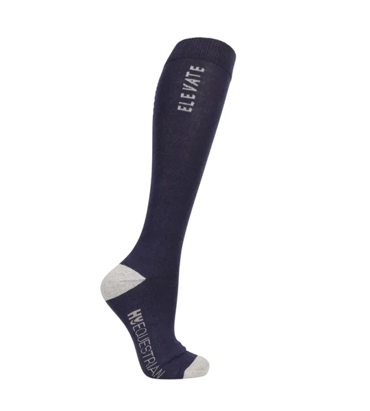 Hy Equestrian Elevate Allure Socks (Pack of 2) Adult 4-8