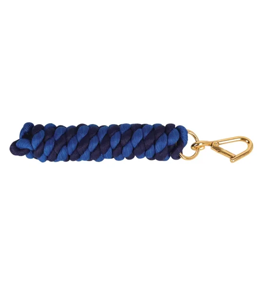 Hy Equestrian Two Tone Twisted Lead Rope 2.2 metres Navy/Royal Blue