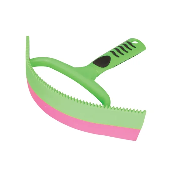 Hy Equestrian Vivid Sweat Scraper - Green/Pink