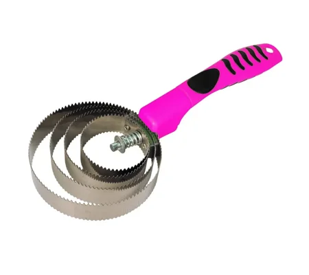 Hy Equestrian Vivid Spring Curry Comb - Pink
