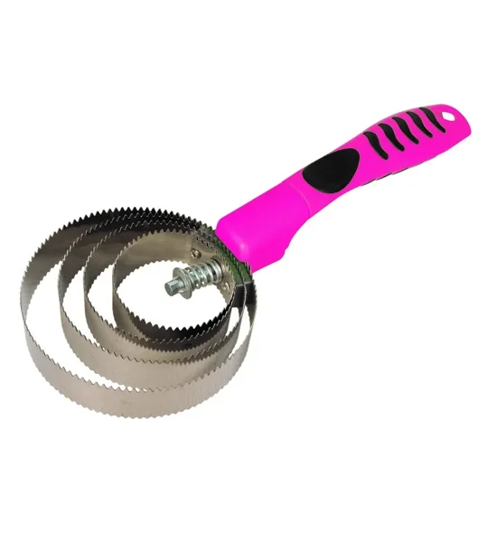 Hy Equestrian Vivid Spring Curry Comb - Pink