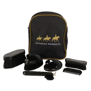 Supreme Products Pampered Pony Complete Grooming Rucksack One Size Black/Gold